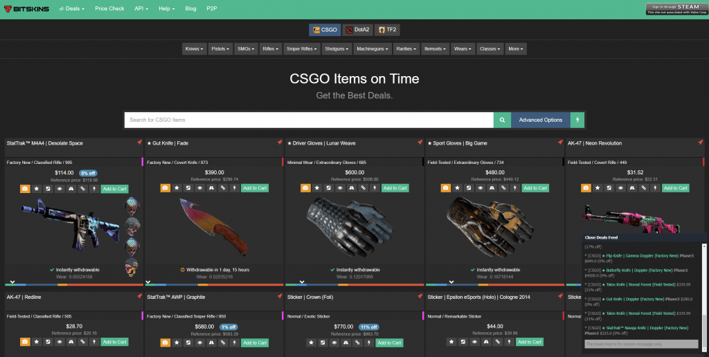How to sell your CSGO DOTA2 TF2 skins for real money or cash?