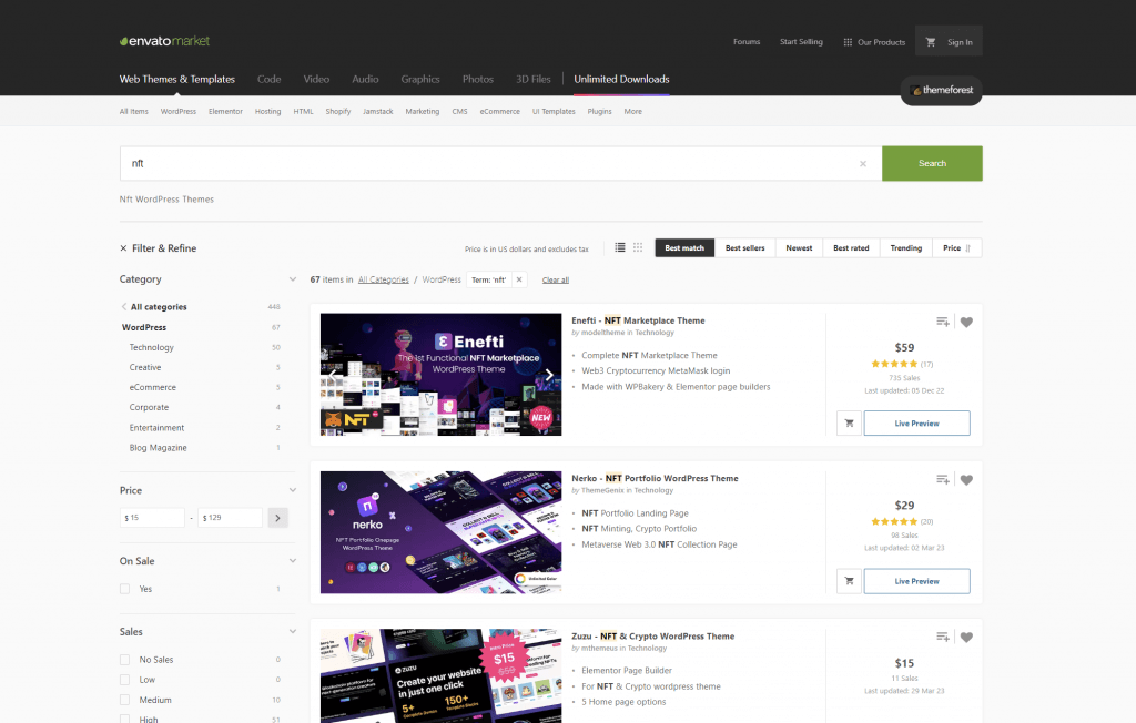 What’s the best website builder for NFT – examples
