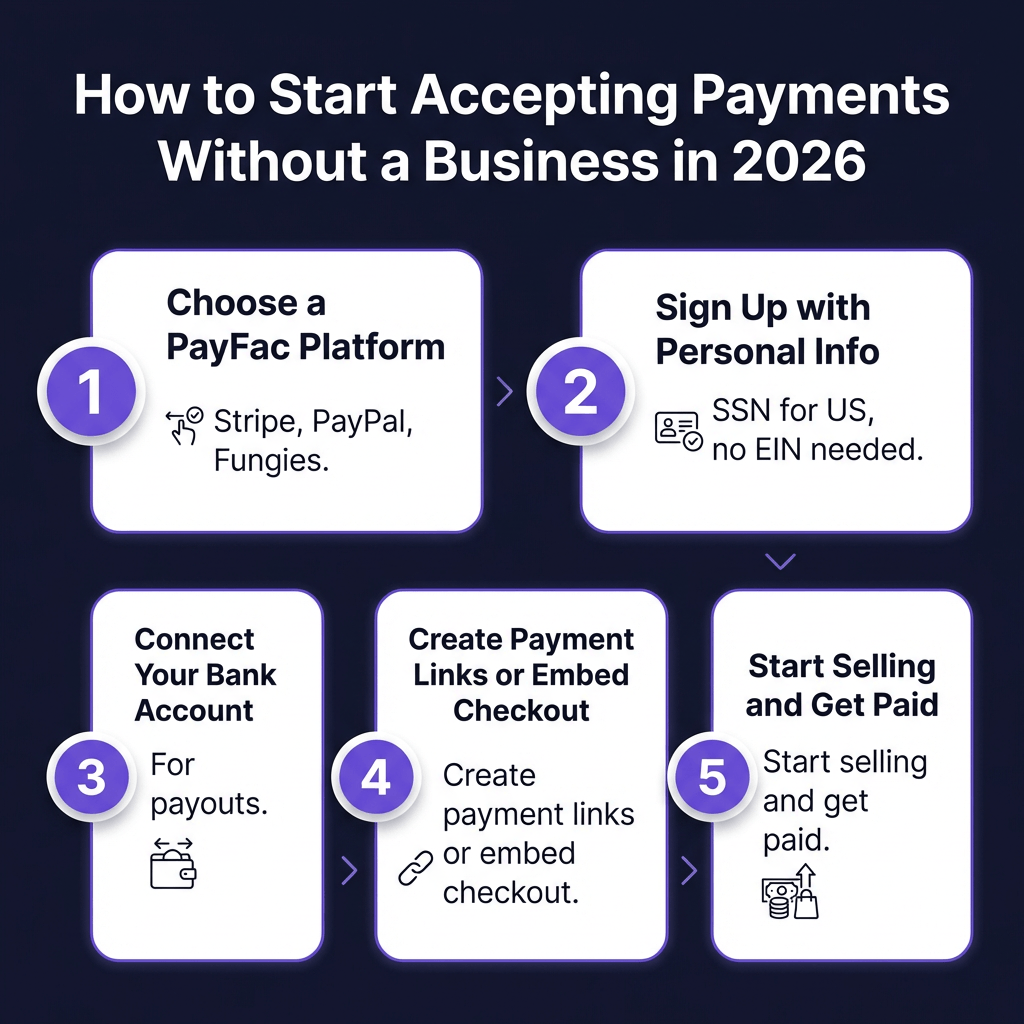How to Accept Payments Online Without a Business Account: The Complete 2026 Guide