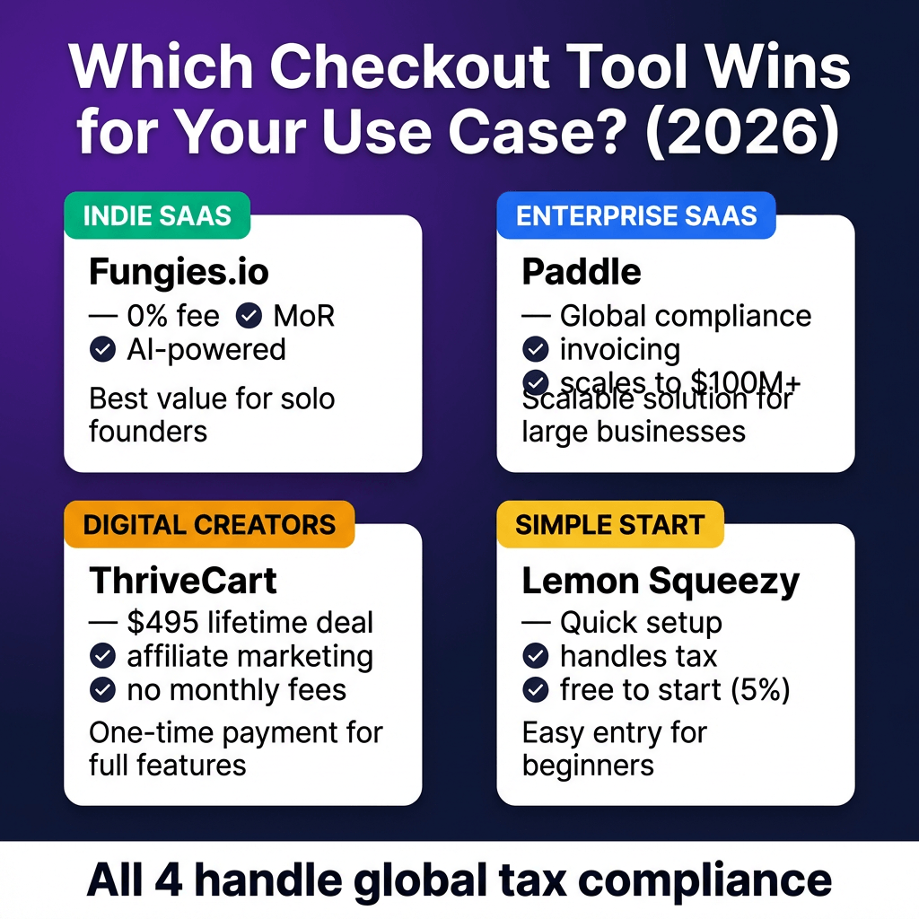 The Best Checkout Tools for SaaS in 2026 (Ranked by Conversion Rate)