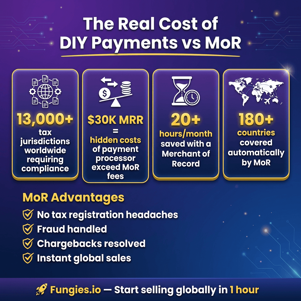 Merchant of Record vs Payment Processor: Which Does Your SaaS Actually Need?
