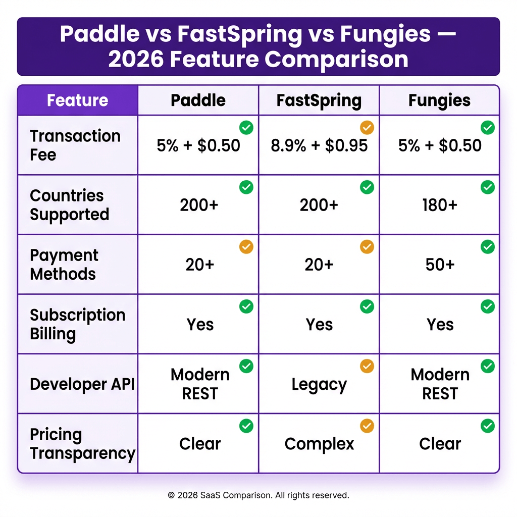 Paddle vs FastSpring: The Complete 2026 Comparison for SaaS