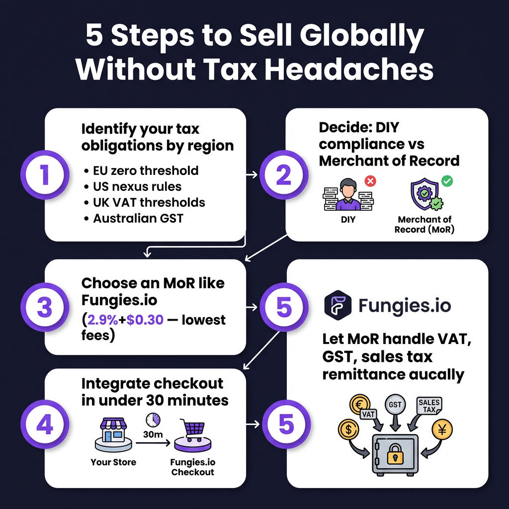 How to Sell Digital Products Globally Without Worrying About VAT/Sales Tax