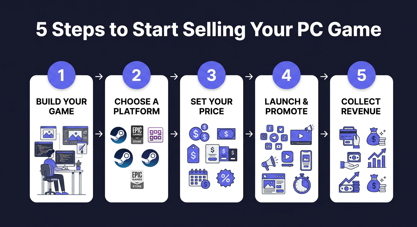 7 Best Platforms to Sell Your PC Game in 2025: Steam vs Epic vs Alternatives