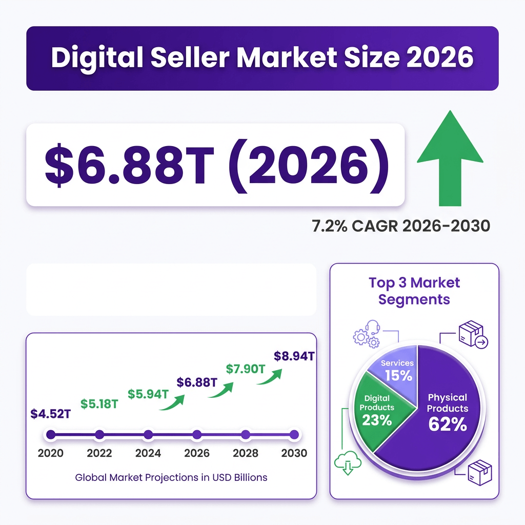 Digital Seller Market 2026: The Complete Industry Analysis with Data, Trends and Forecasts