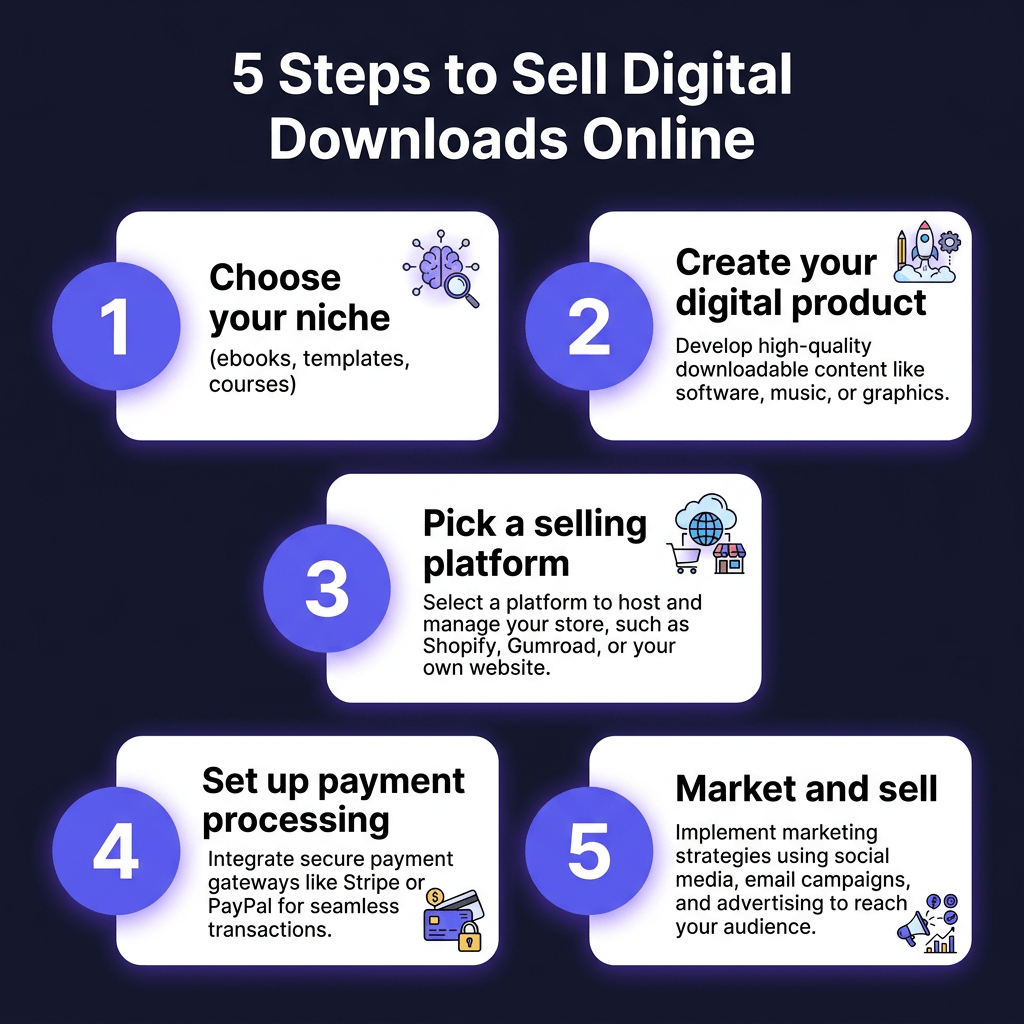 How to Sell Digital Downloads Online in 2026: Complete Guide for Creators