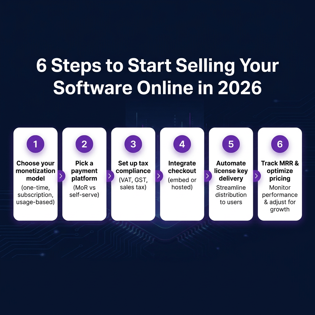 How to Sell Software Online: The Developer’s Complete Guide (2026)