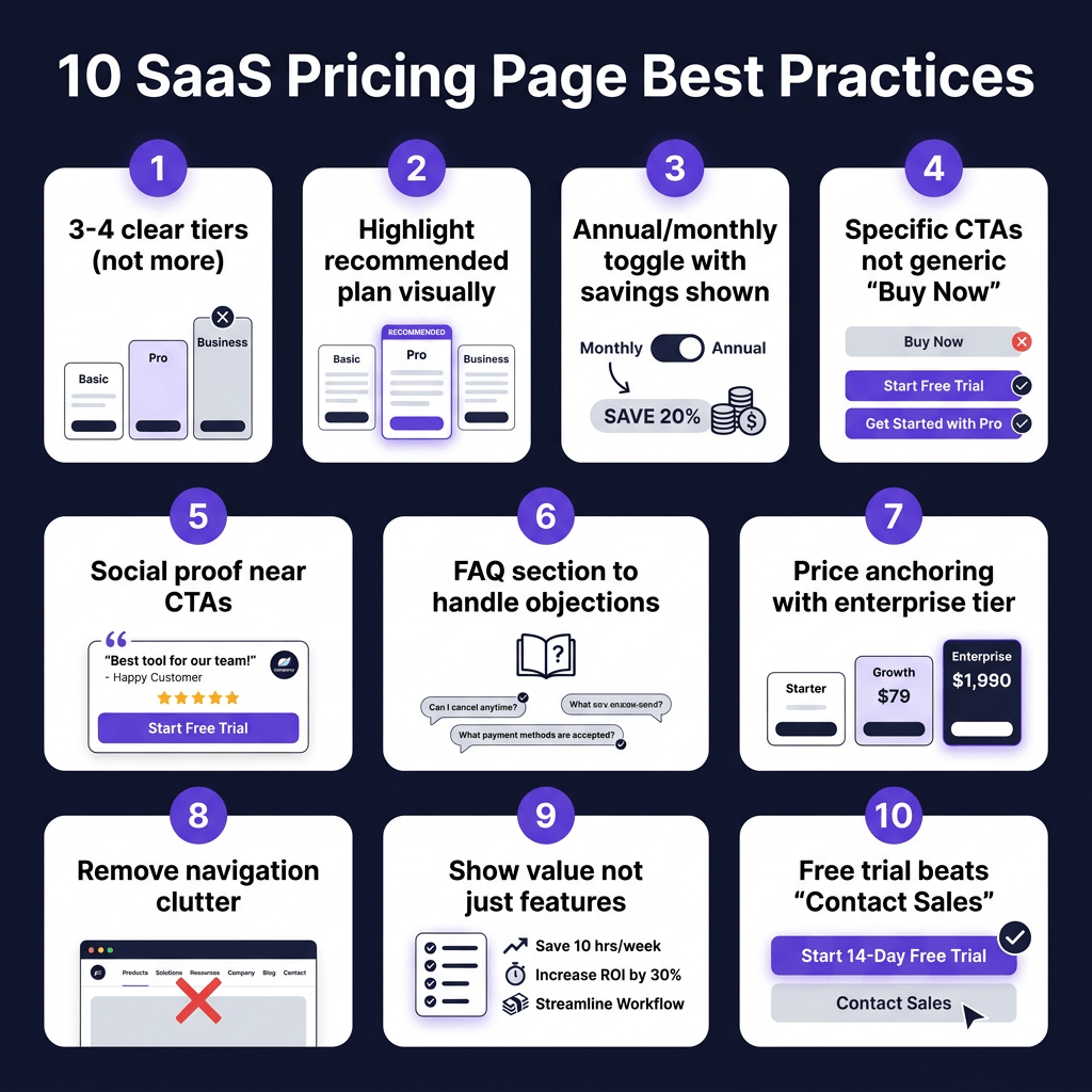 SaaS Pricing Page Best Practices in 2026: 10 Examples That Convert