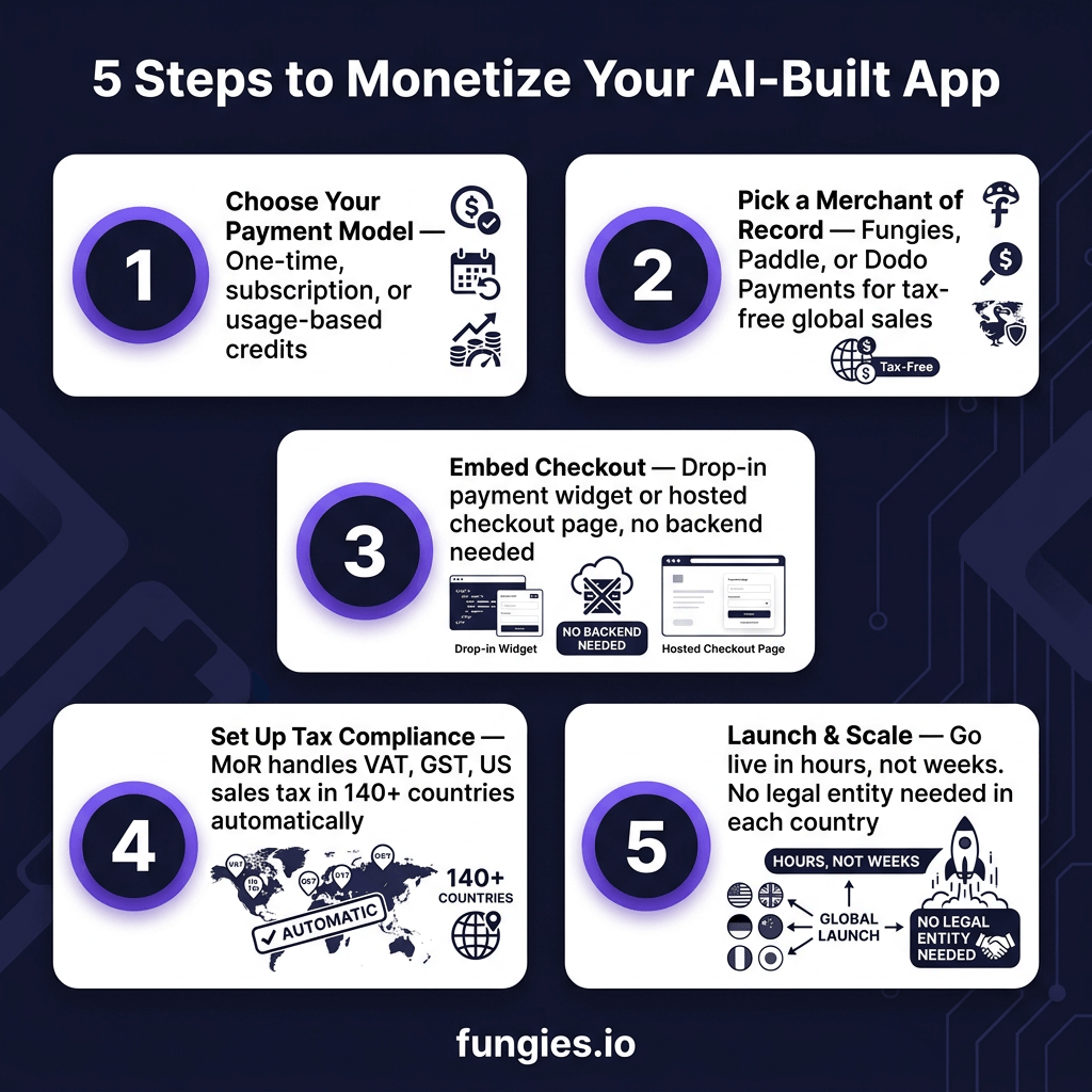 How to Sell Your AI-Built App: The Complete Monetization Setup Guide for Vibe Coders (2026)
