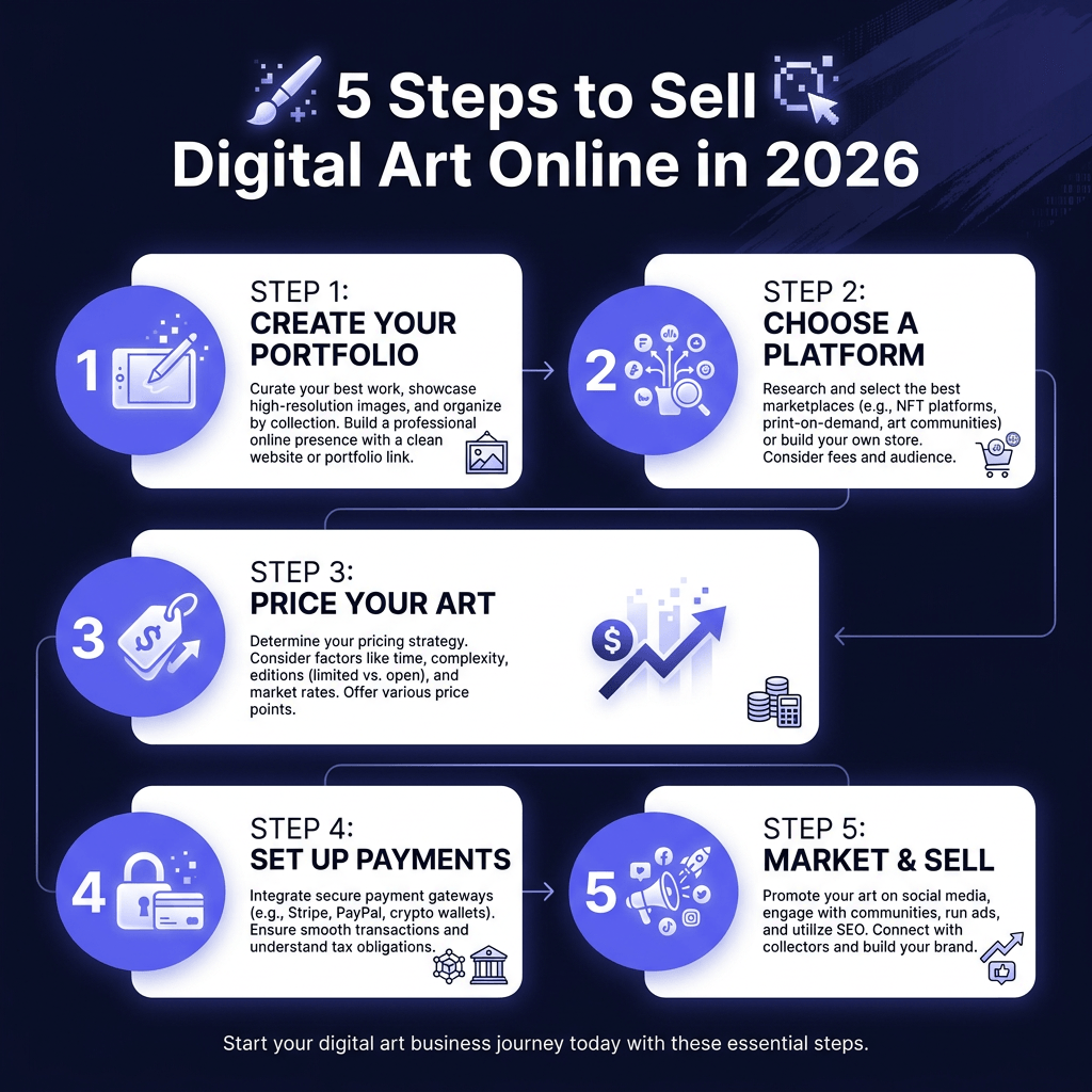 How to Sell Digital Art Online: Complete Guide for Artists 2026