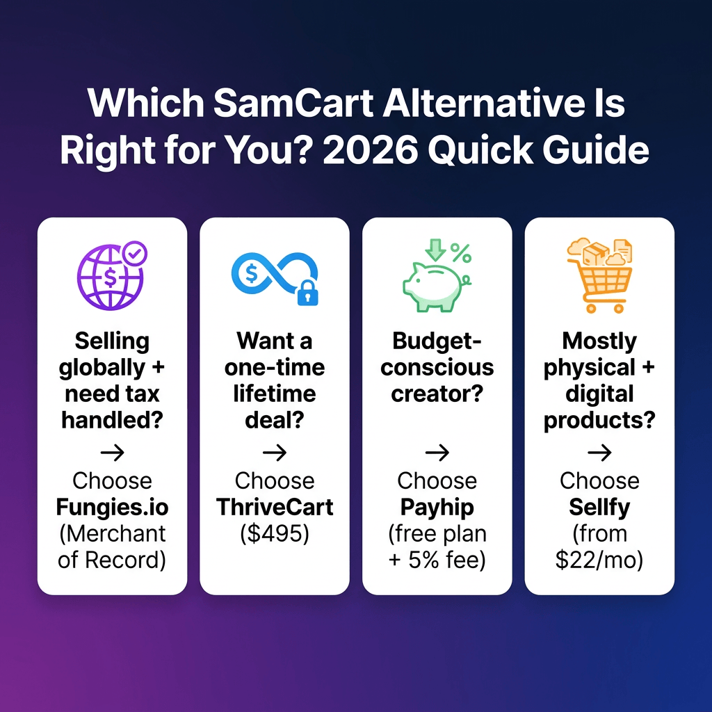 Best SamCart Alternatives in 2026: Cheaper, Smarter, and Tax-Compliant