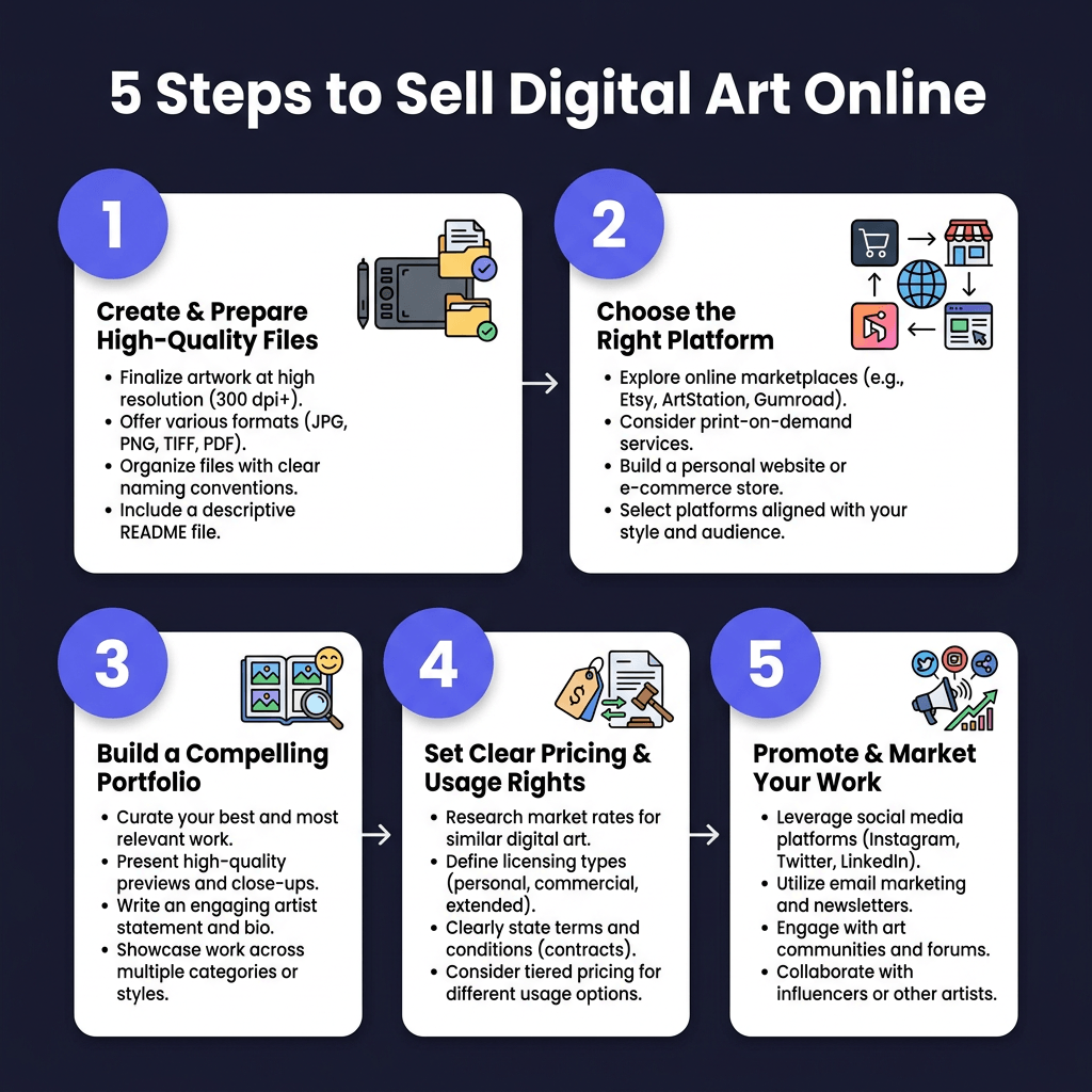 How to Sell Digital Art Online: Complete Guide for Artists 2026