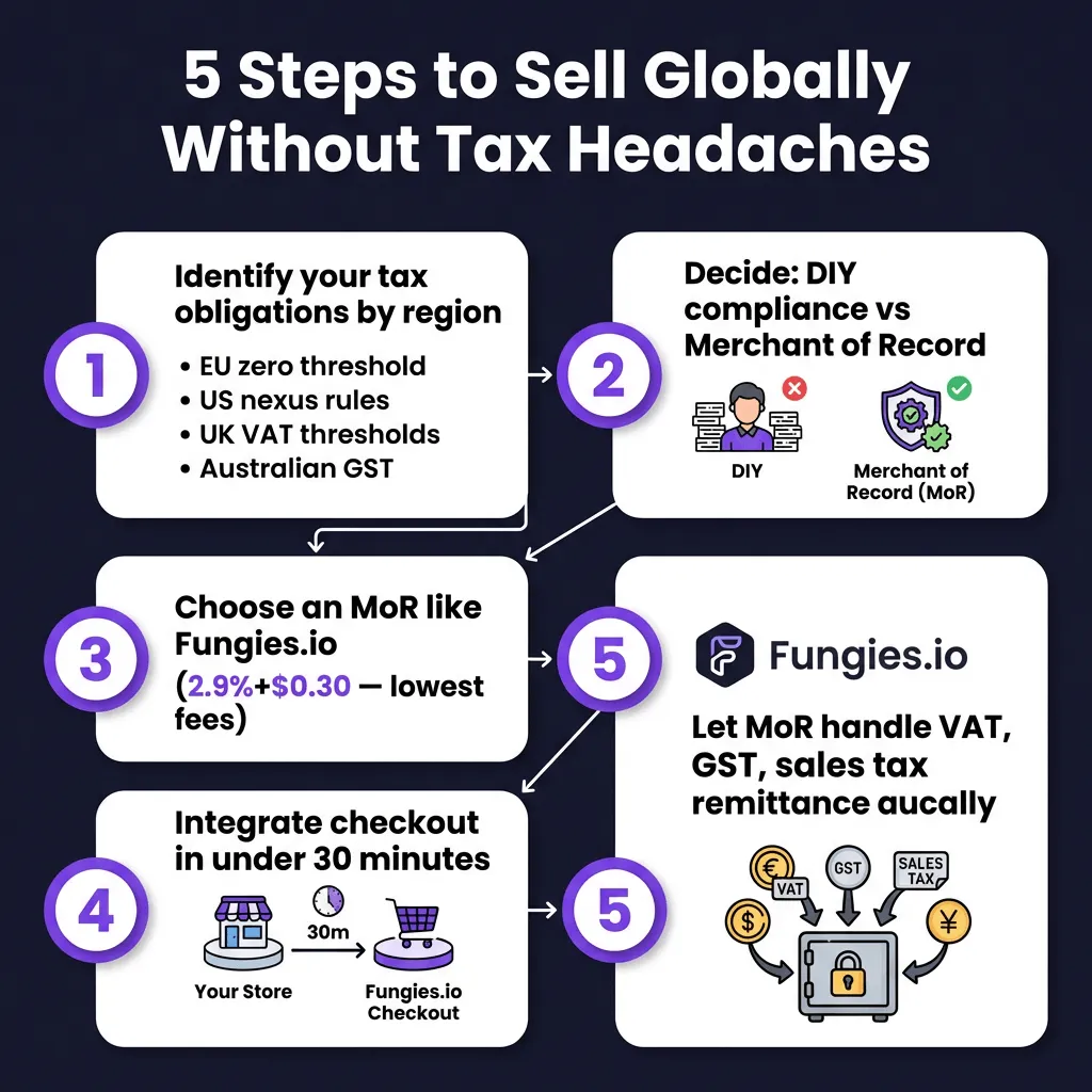 How to Sell Digital Products Globally Without Worrying About VAT/Sales Tax