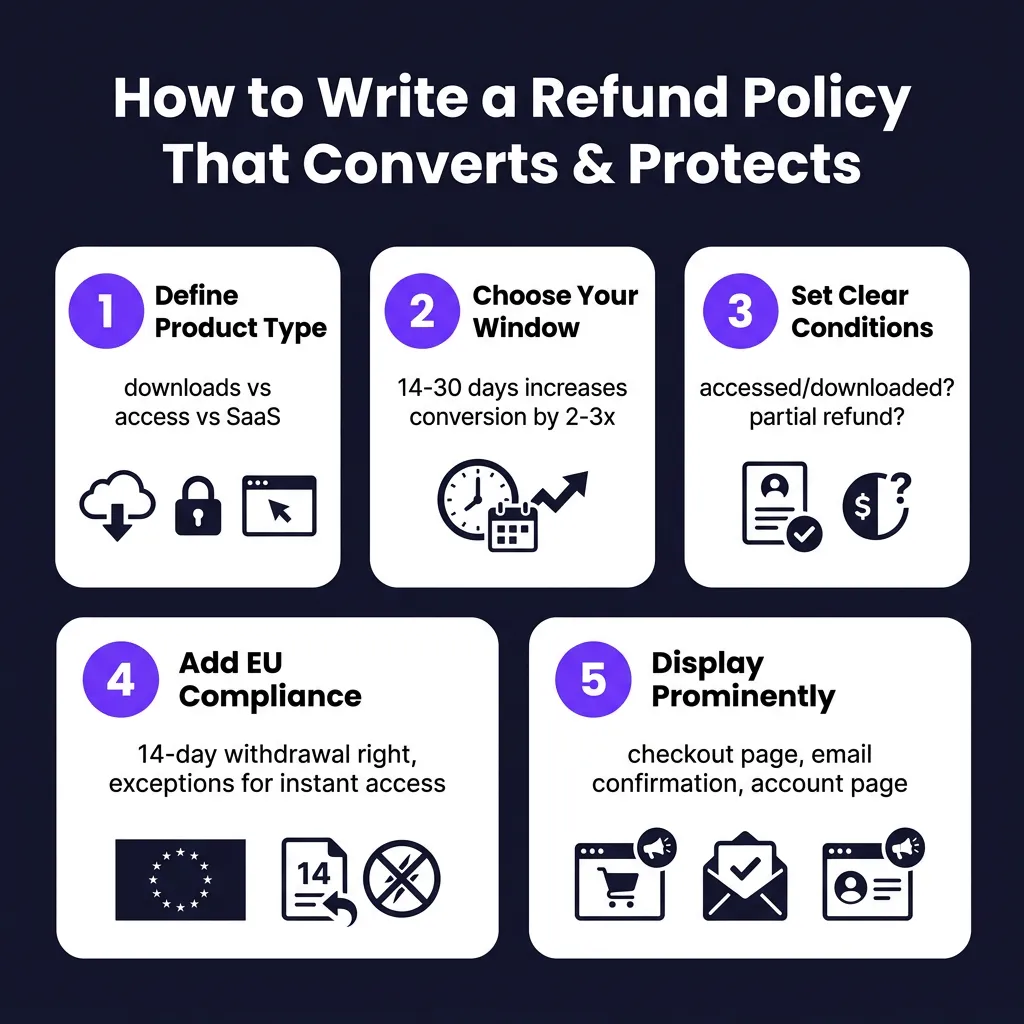 How to Write a Refund Policy for Digital Products That Protects You and Converts Better
