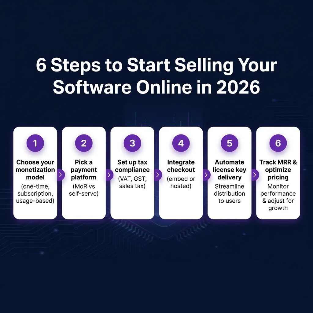 How to Sell Software Online: The Developer’s Complete Guide (2026)