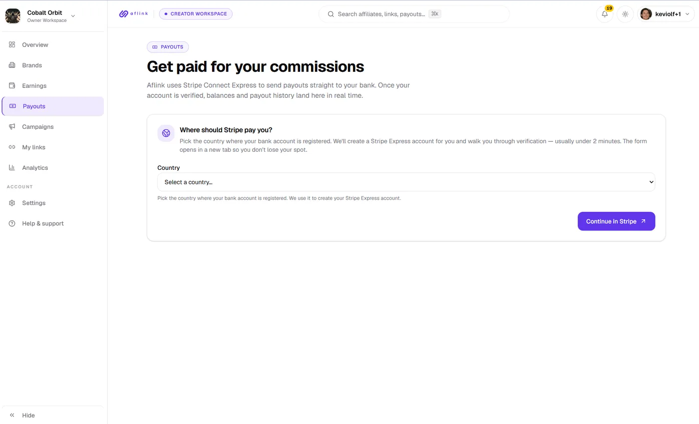 Aflink + Fungies: Run a Creator Affiliate Program Without Building One