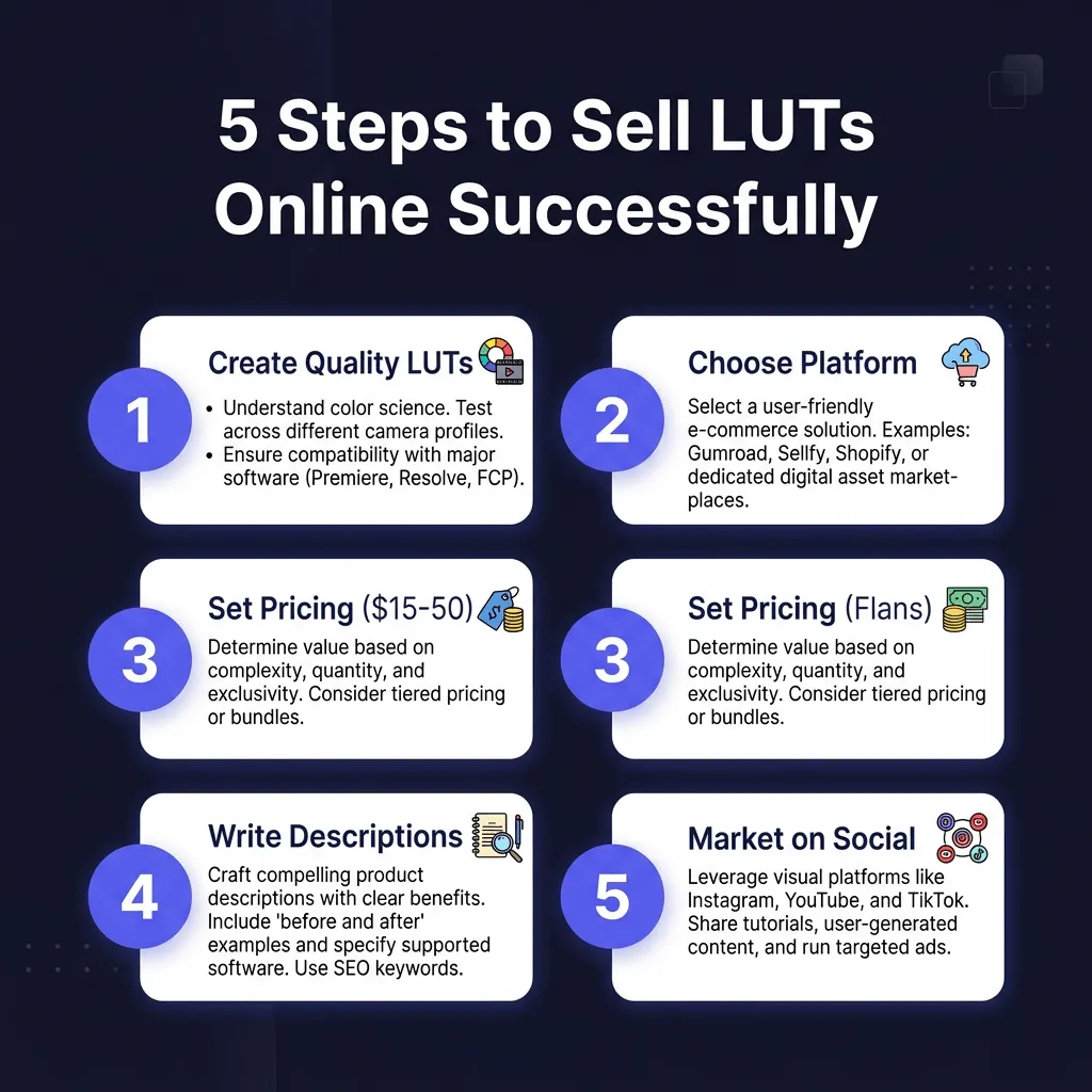 How to Sell LUTs Online: The Complete Guide for Colorists and Creators 2026