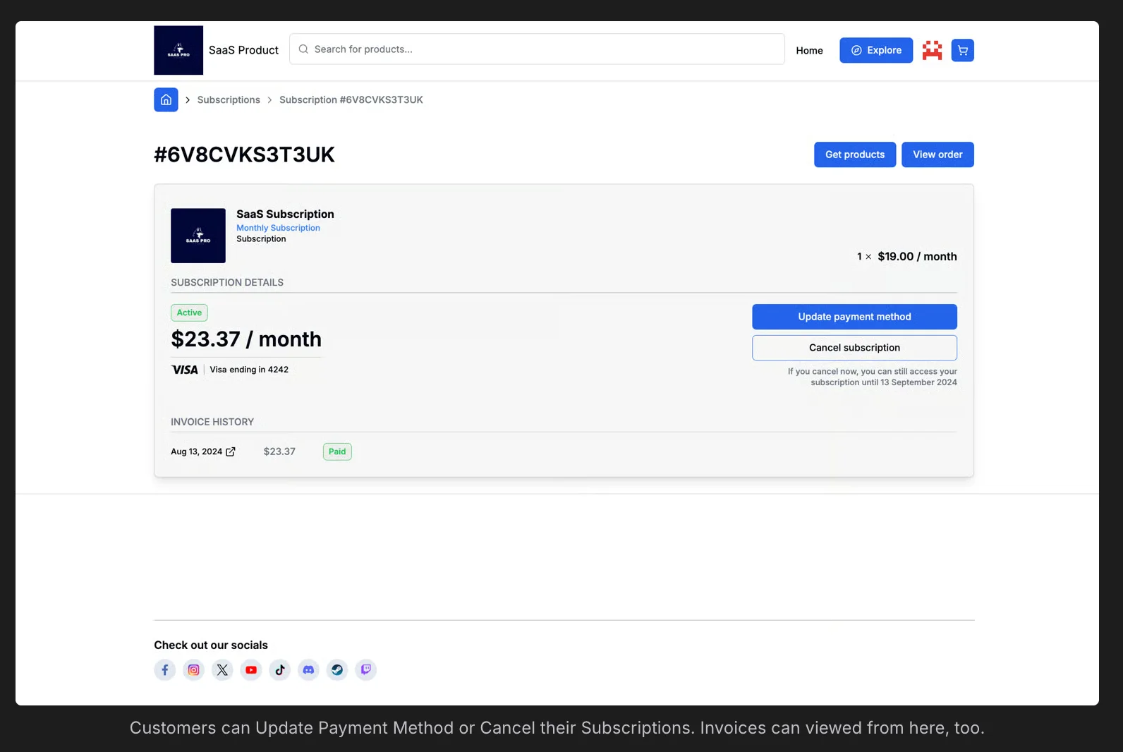 customers management dashboard